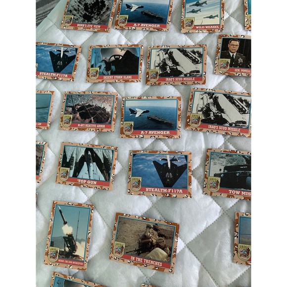 1991 Lot of 57 TOPPS Desert Storm 2nd Series Trading Cards Vintage 🇺🇸🇺🇸 - Picture 5 of 12